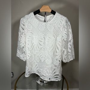 Joh white lace blouse